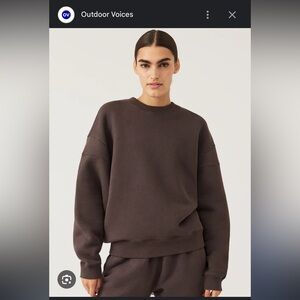 Outdoor Voices Nimbus Crewneck in Soil